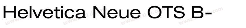 Helvetica Neue OTS B字体转换